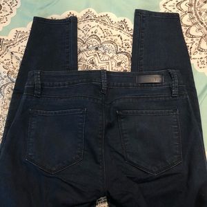 Dark wash blue jeans